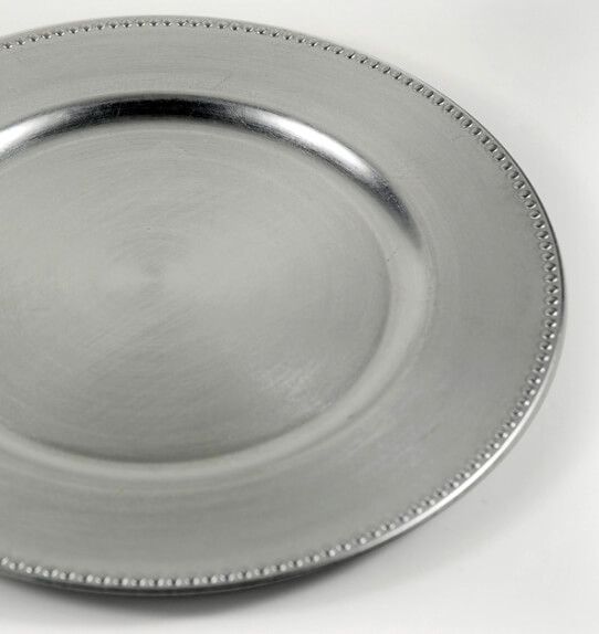 You should probably know this Silver Charger Plates
