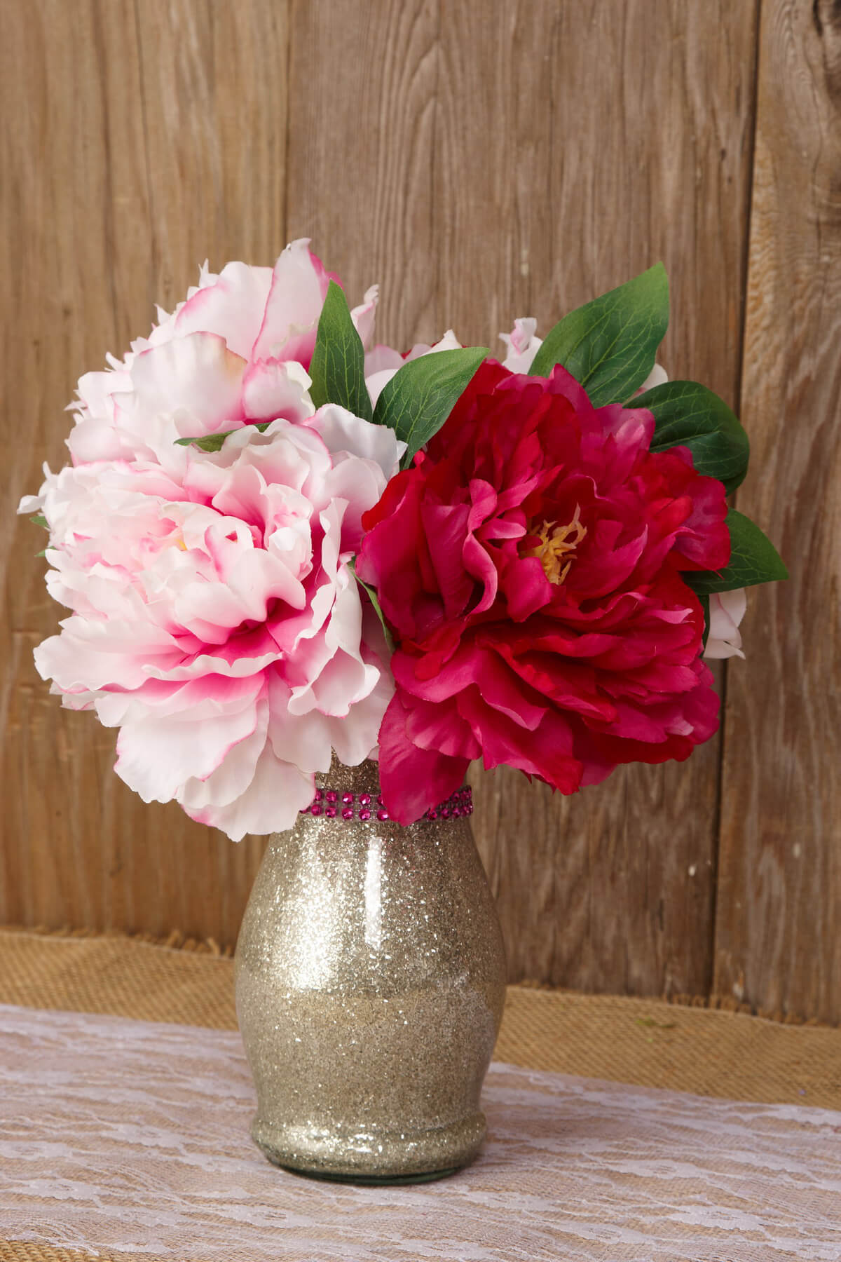 Pink & Dark Pink Peony Bouquet