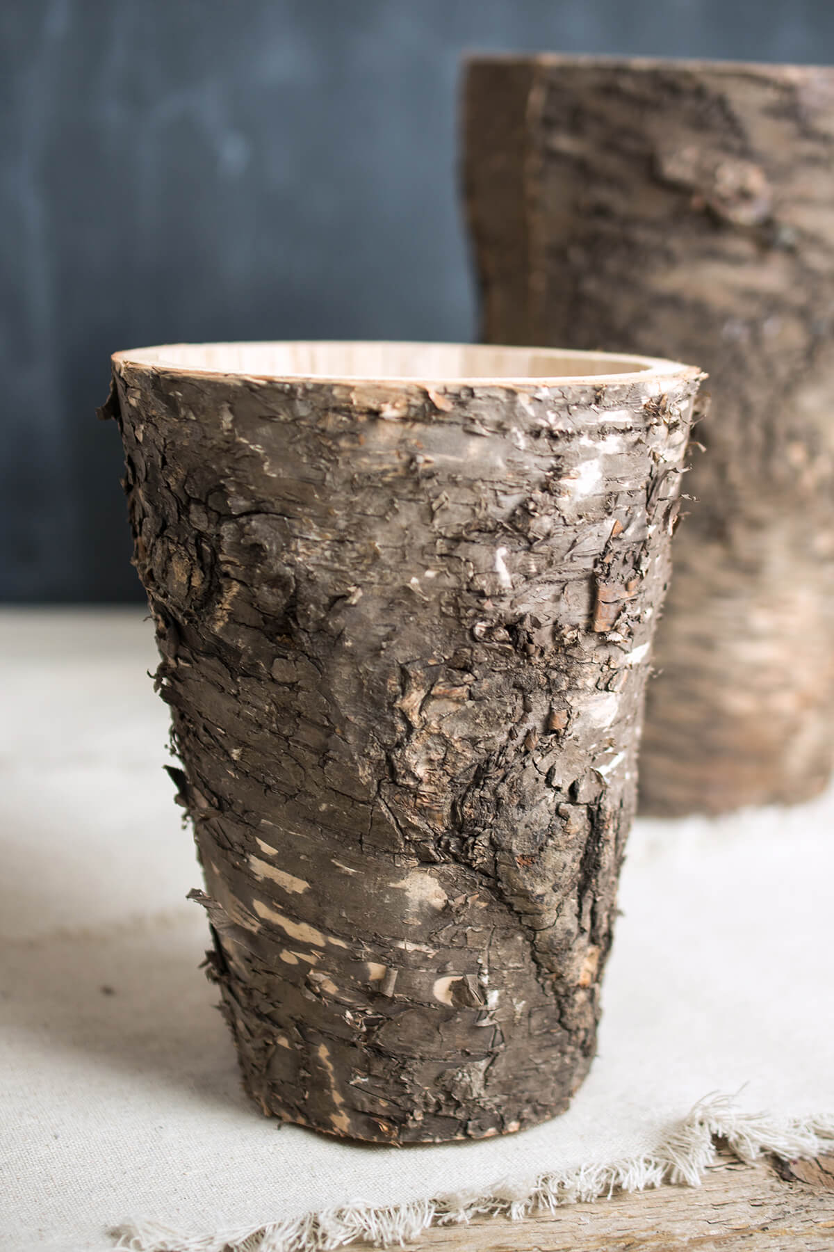 Birch Bark Vases Set Of Two 7 9 5