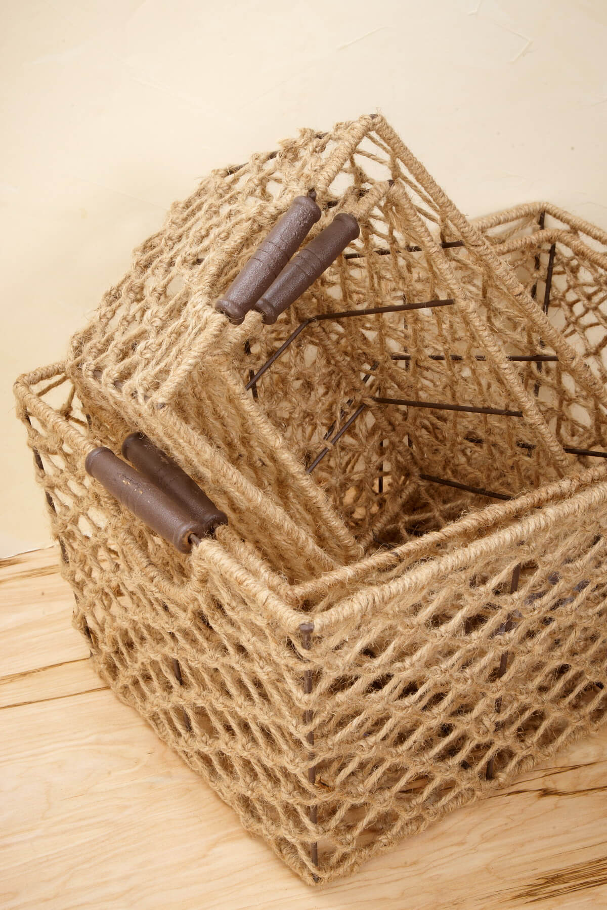 rope weave baskets (set of 4)