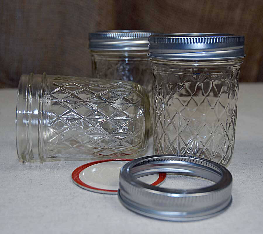 Mason Jars Quilted Crystal Jelly Jars - 8oz (Pack of 12)