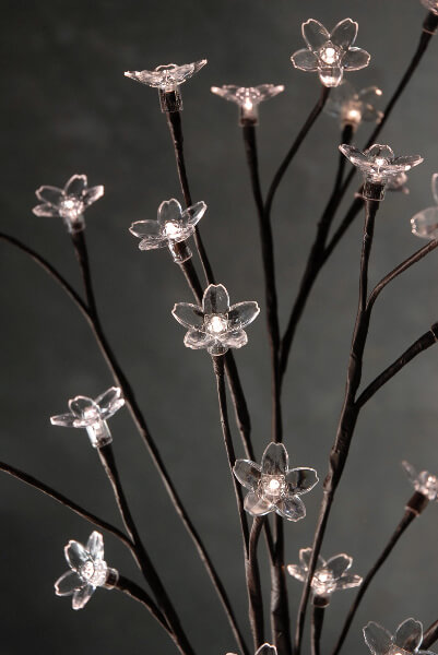 Blooming Crystal LED Lighted Branch Warm White 36" Battery Operated