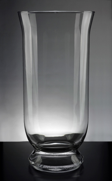 Clear Glass Hurricane Vase 16in