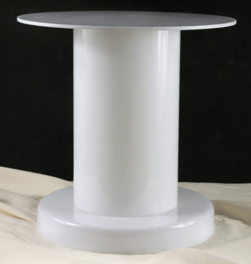 gift card table round Column 12 Inch Riser Translucent