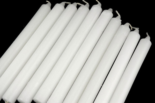 Formal White Taper Candles 10