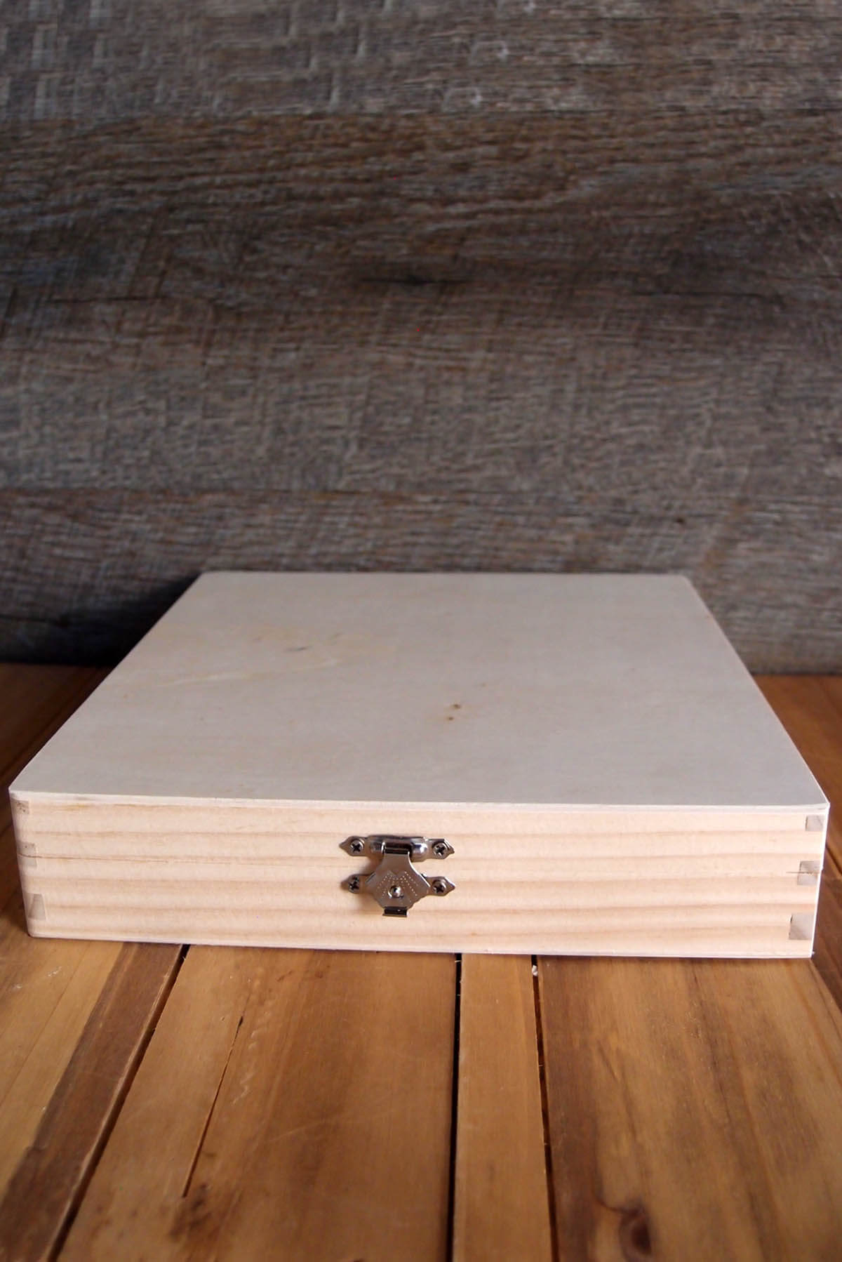 Unfinished Wood Cigar Box