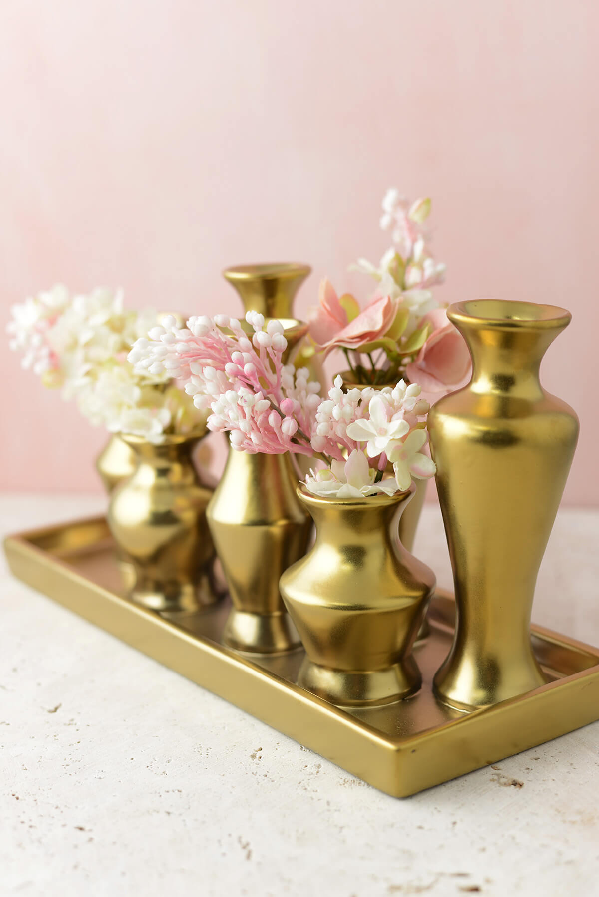 Gold Chic Bud Vase Set