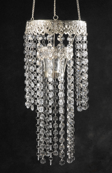 Crystal Candle Holder Chandelier 24in