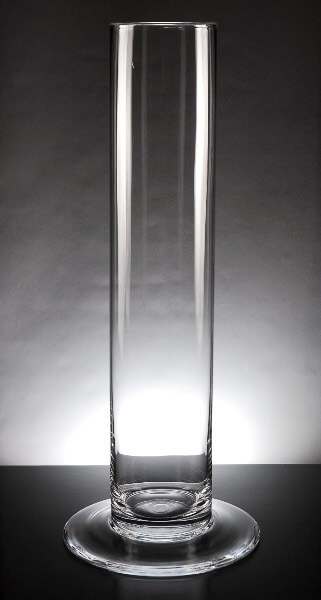 Cityscape Vase 4 x 20 Clear Glass