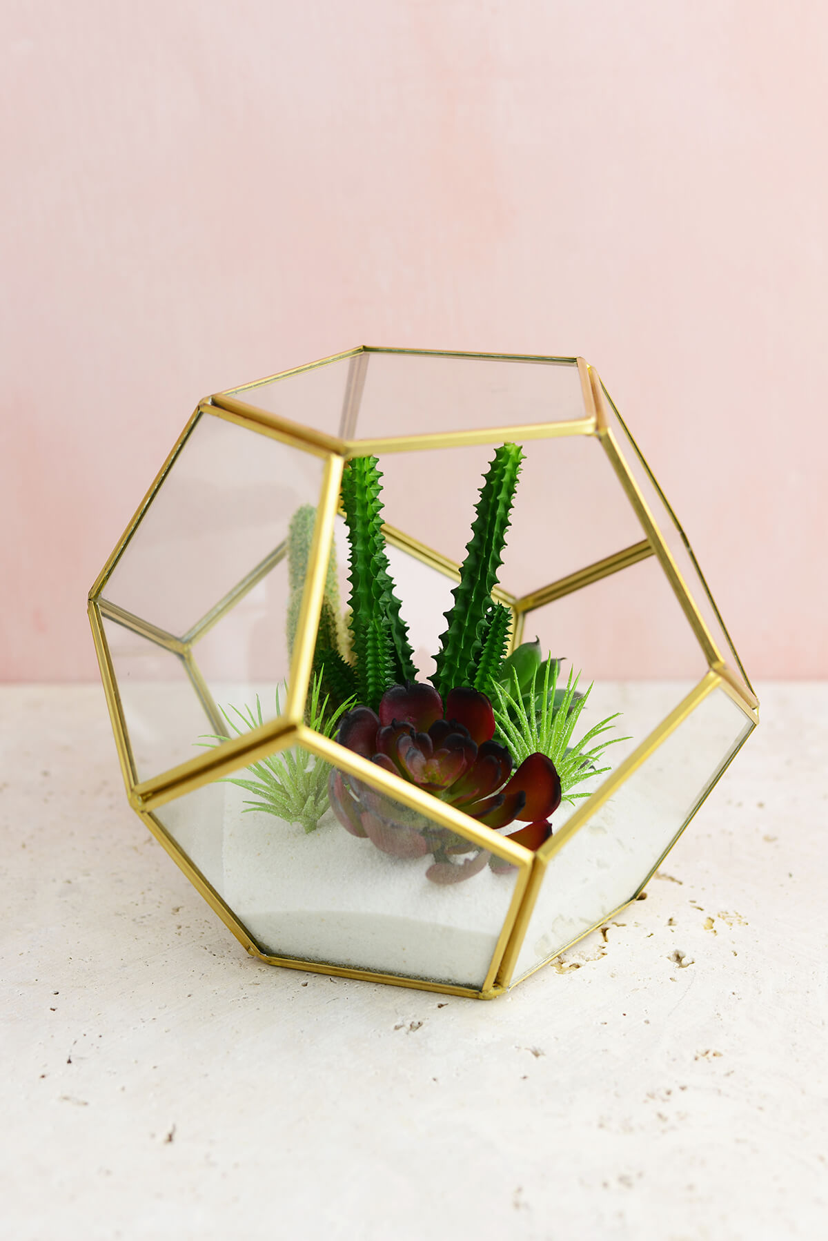 Hira Glass And Brass Terrarium Display Box