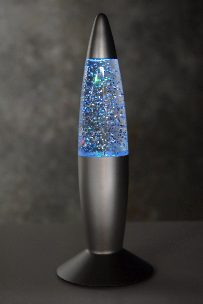 Rocket Glitter Lamps 7.5in Battery Operated