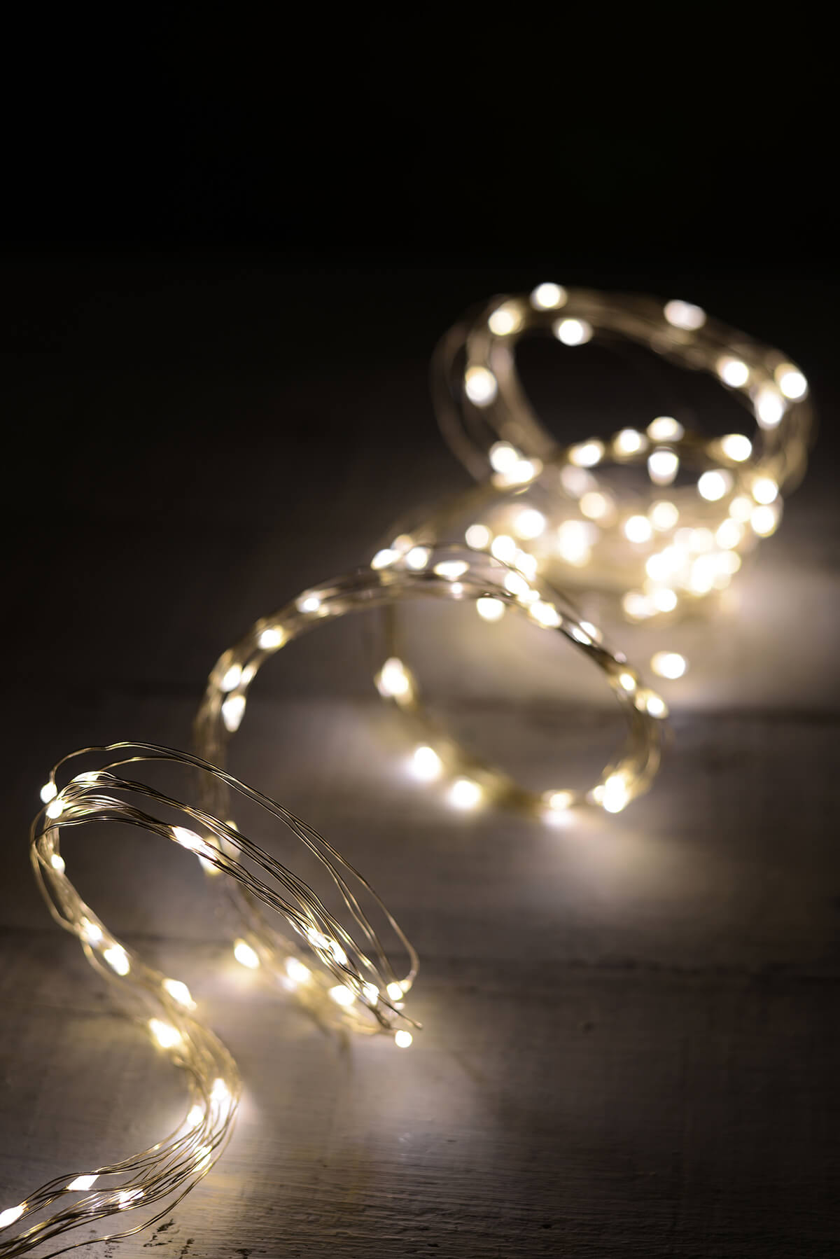 LED 10 Strand Fairy Lights Warm White 120ct - 6ft-Outdoor