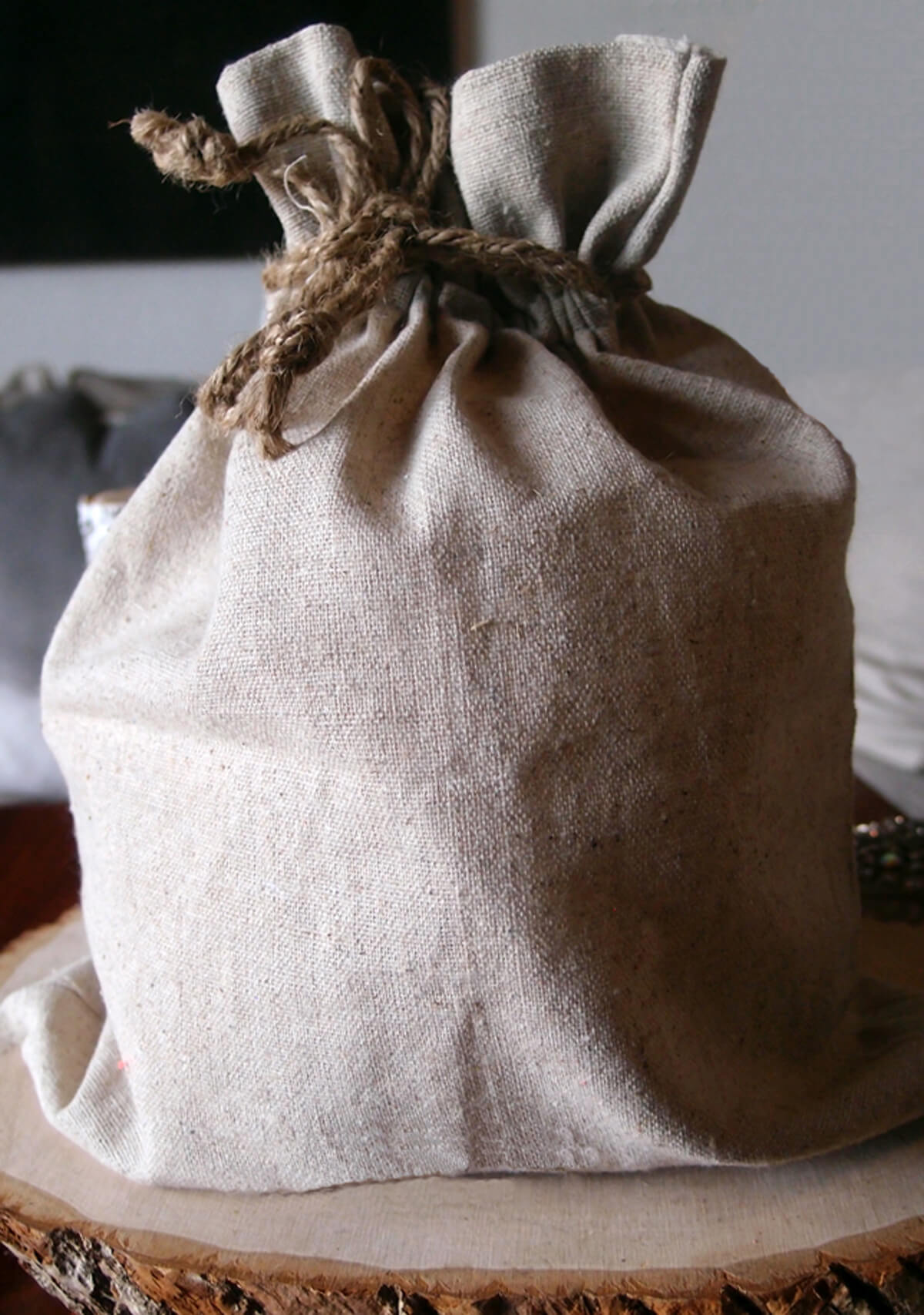 Large 10 x 12 Linen Drawstring Bags
