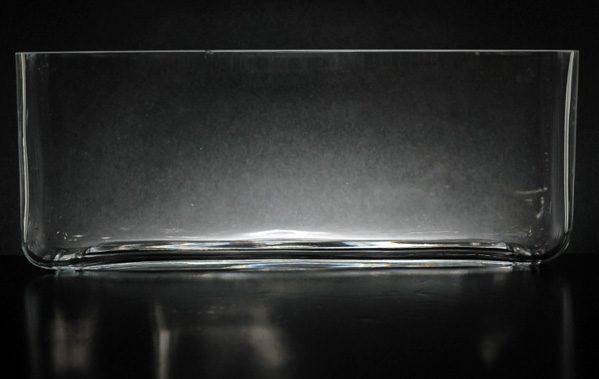 Long Glass Rectangle Vase 11.5" x 3.5"