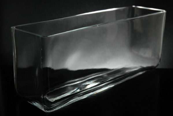 Long Glass Rectangle Vase 11.5" x 3.5"