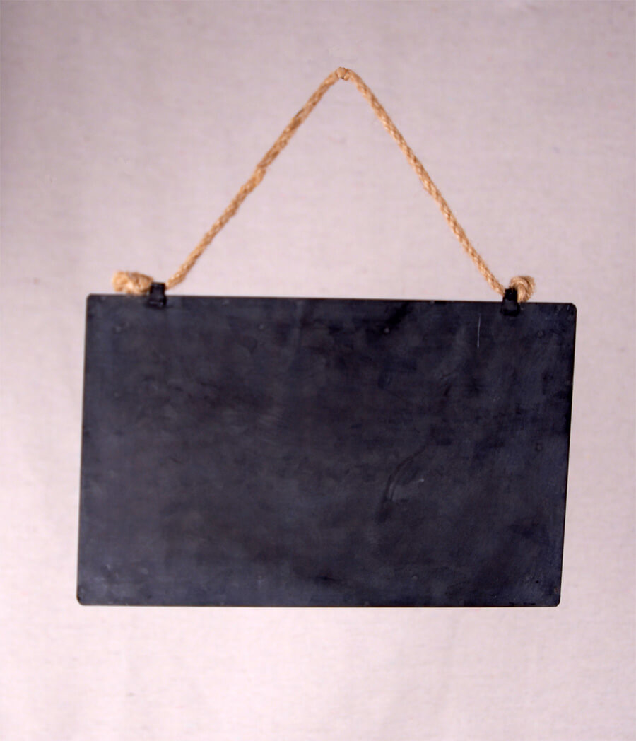 Metal Chalkboard with Rope 11