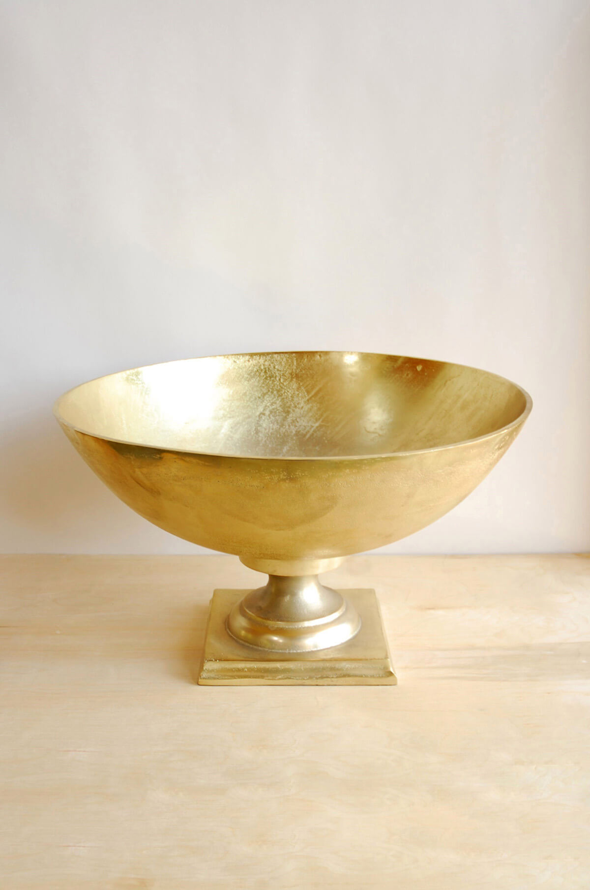 Large Gold Metal Trophy Bowl