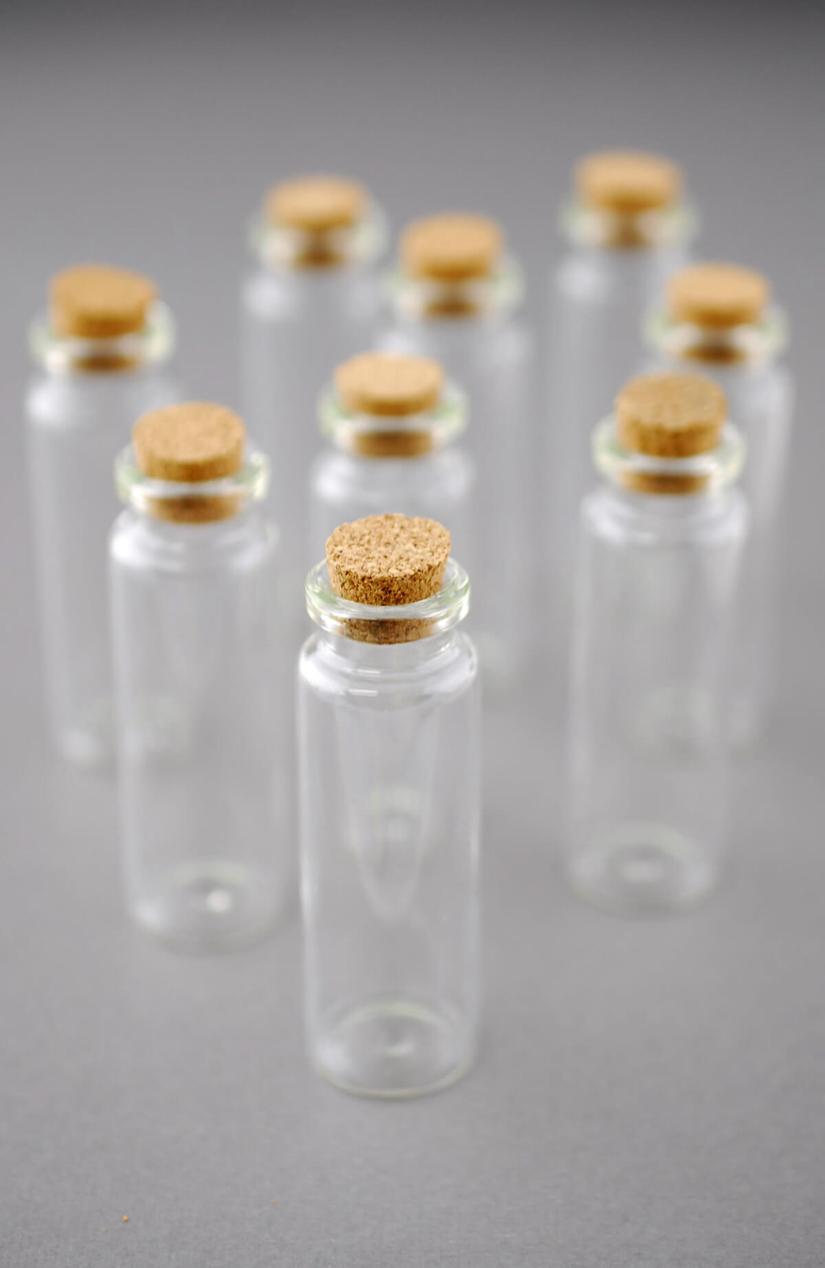 Mini Glass Bottles with Cork 20ml 2.65in (Pack of 12)