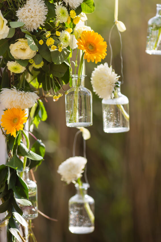 Glass Vase Chandelier