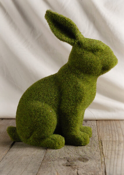 Moss Covered Bunny 12in