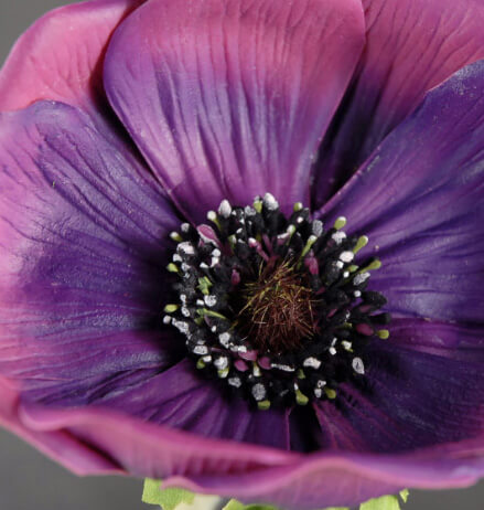 Natural Touch Deluxe Purple Anemone Flowers