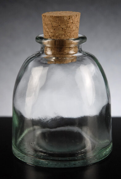 Ottoman Bottle Clear Glass 5.1oz/150ml Cork Top