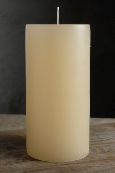 Pillar Candles Ivory 4in x 9in Unscented