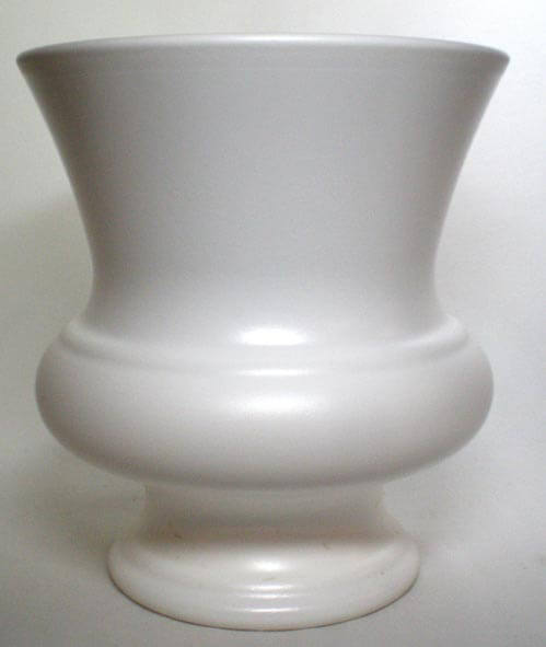 Designer Urn - White Plastic High Gloss 9.5in