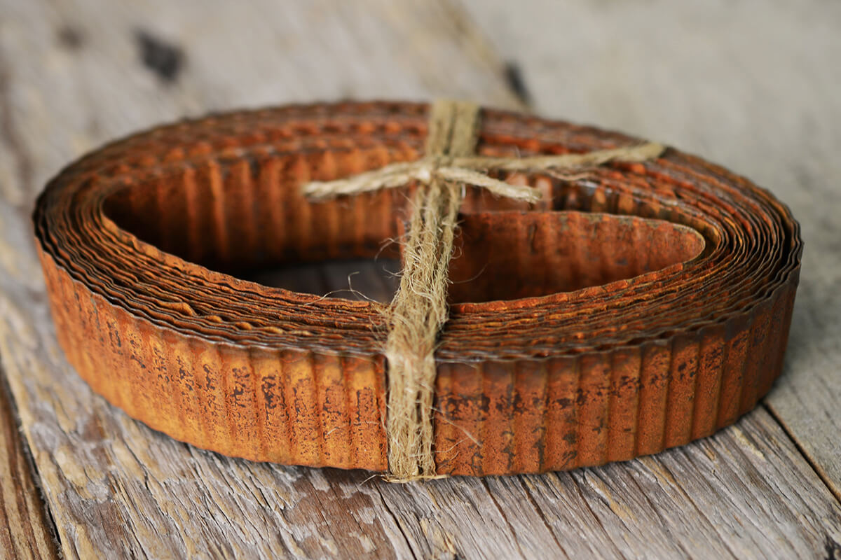 Rustic tin letters