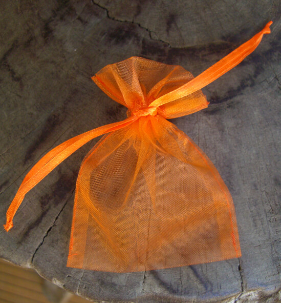 orange bag for wedding