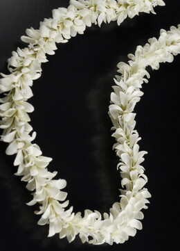 jasmine flowers garland lei silk flower leis stephanotis hawaiian luau necklace decorations 42in