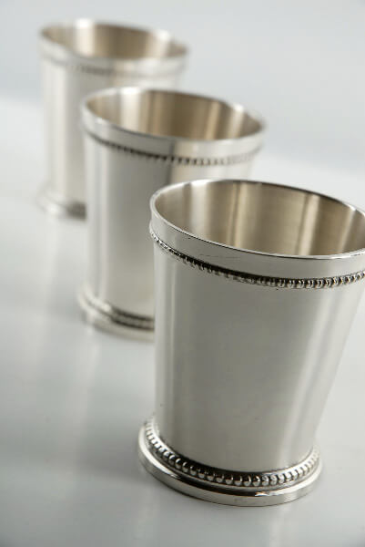 Mint Julep Cups Silver Plated 3-1/4