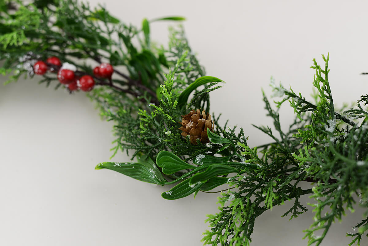 6' Outdoor Snowy Pine & Berry Christmas Garland