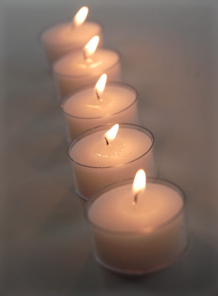 Clear Cup Tealights Candles (50 Pcs)