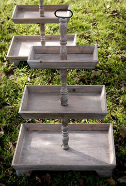 tiered plate server. 3 tier rectangular serving platter